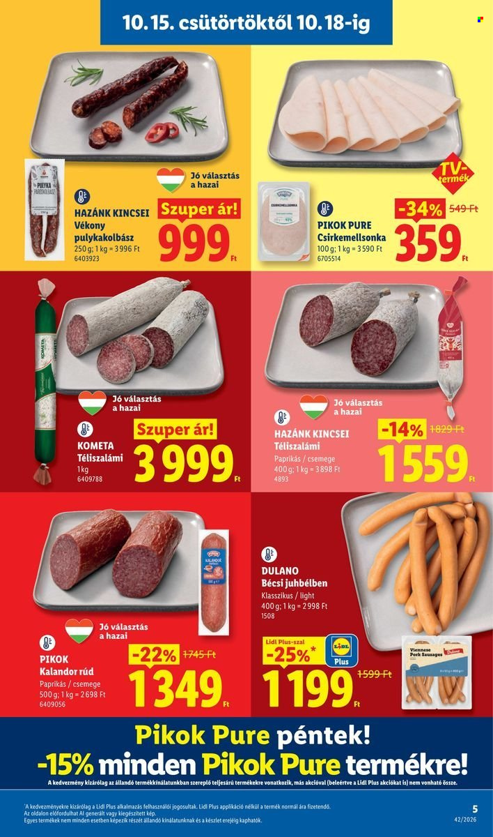 Lidl akciós újság érvényes:  - 2026.10.15 - 2026.10.21. 5. oldal Oldal 5