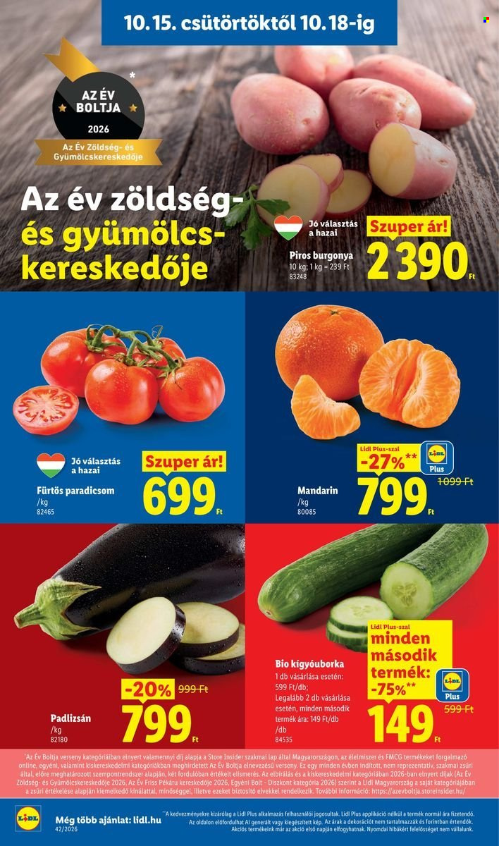 Lidl akciós újság érvényes:  - 2026.10.15 - 2026.10.21. 6. oldal Oldal 6
