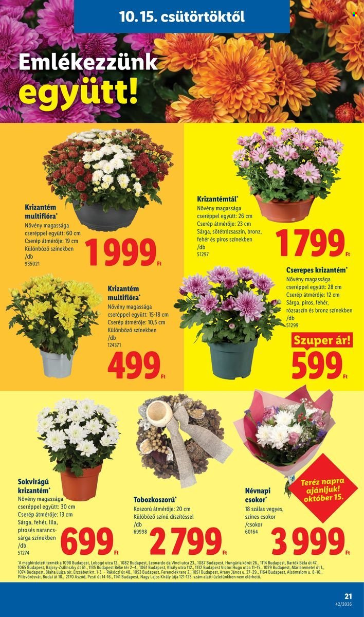 Lidl akciós újság érvényes:  - 2026.10.15 - 2026.10.21. 21. oldal Oldal 21