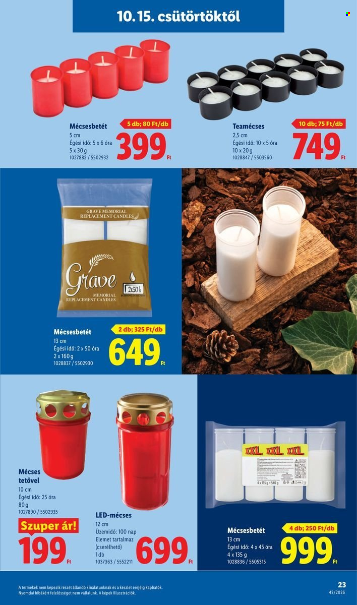 Lidl akciós újság érvényes:  - 2026.10.15 - 2026.10.21. 23. oldal Oldal 23