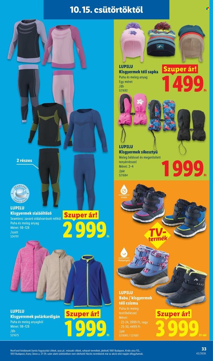 Lidl akciós újság érvényes:  - 2026.10.15 - 2026.10.21. 33. oldal Oldal 33