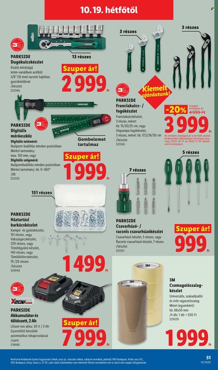 Lidl akciós újság érvényes:  - 2026.10.15 - 2026.10.21. 51. oldal Oldal 51