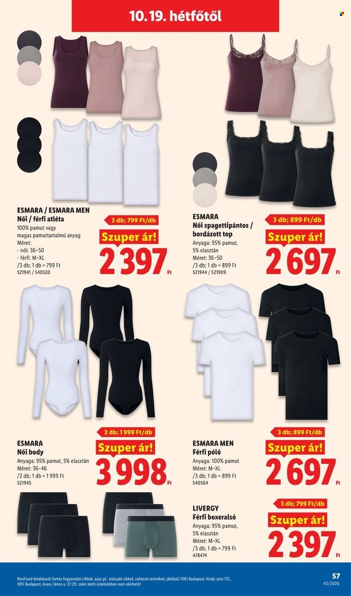 Lidl akciós újság érvényes:  - 2026.10.15 - 2026.10.21. 57. oldal Oldal 57