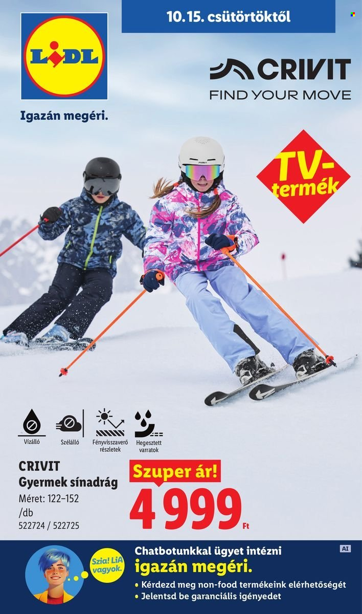 Lidl akciós újság érvényes:  - 2026.10.15 - 2026.10.21. 1. oldal Oldal 1