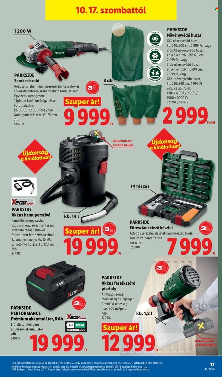Lidl akciós újság érvényes:  - 2026.10.15 - 2026.10.21. 17. oldal Oldal 17