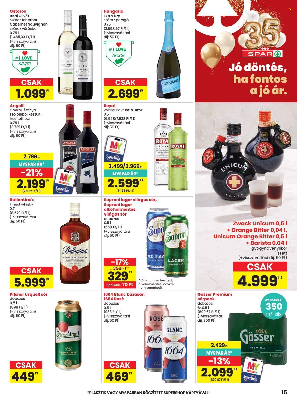 SPAR akciós újság érvényes:  - 2026.10.15 - 2026.10.21. 15. oldal Oldal 15