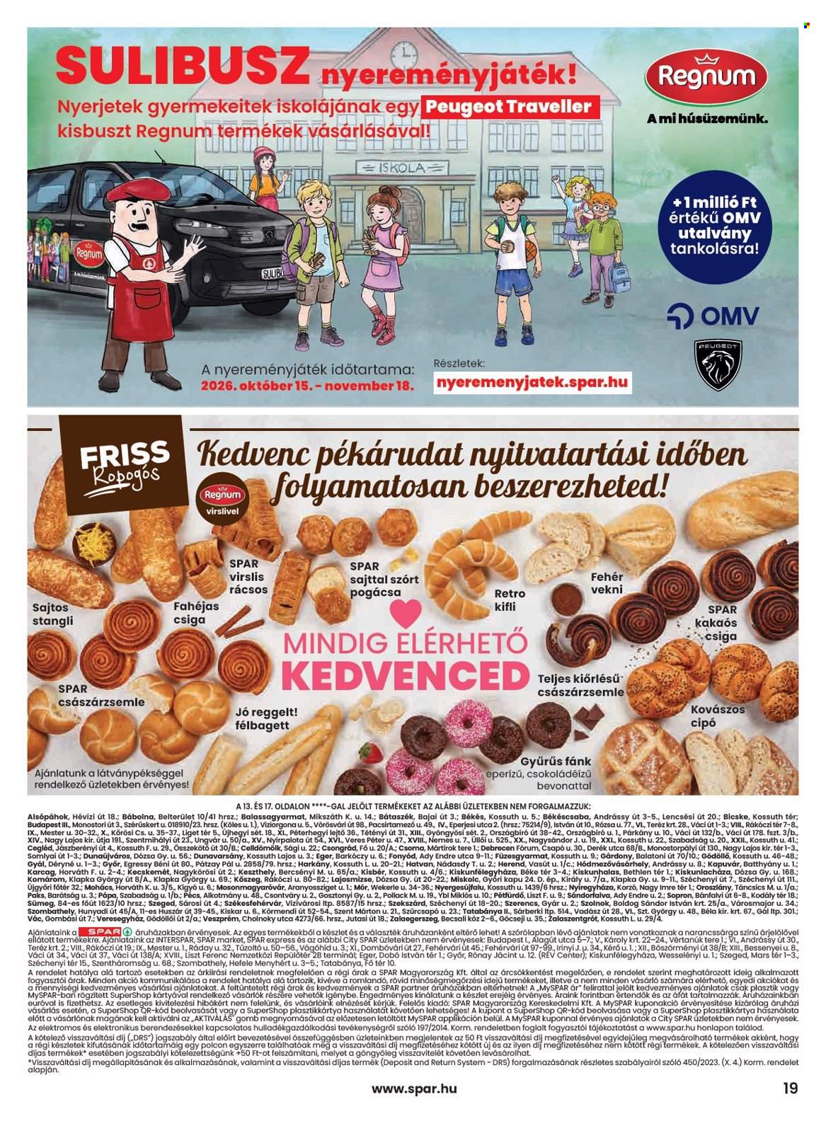 SPAR akciós újság érvényes:  - 2026.10.15 - 2026.10.21. 19. oldal Oldal 19