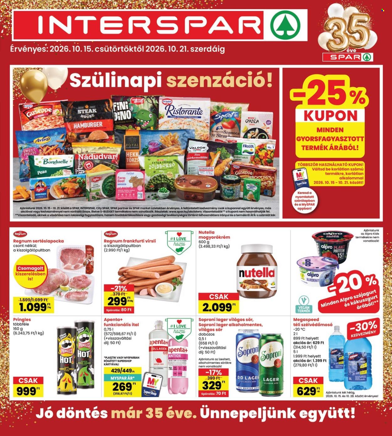 INTERSPAR akciós újság érvényes:  - 2026.10.15 - 2026.10.21. 1. oldal Oldal 1
