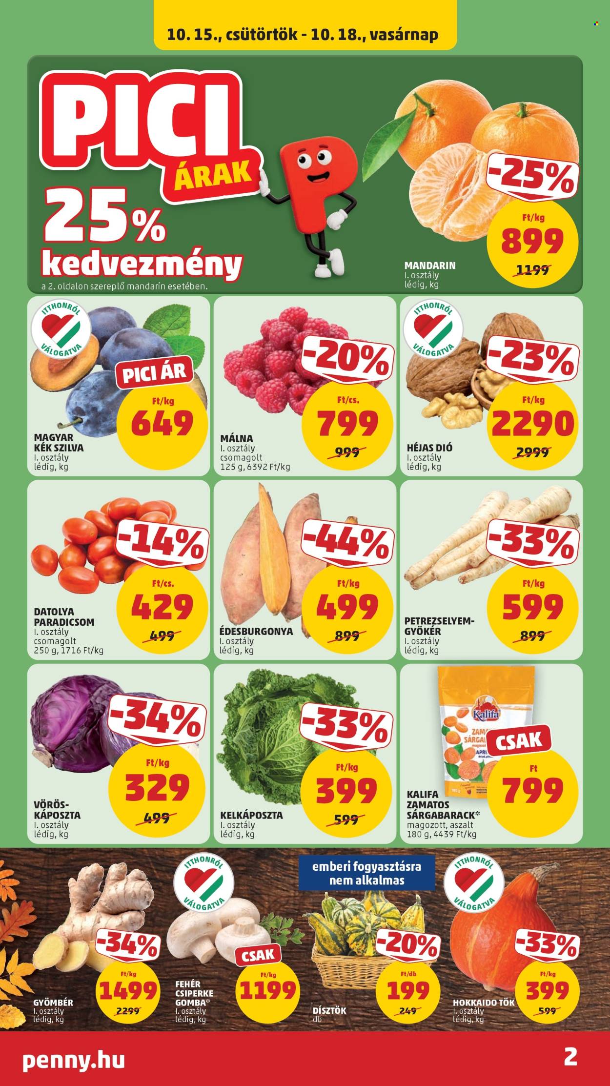Penny Market akciós újság érvényes:  - 2026.10.15 - 2026.10.21. 2. oldal Oldal 2