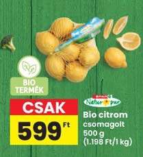 Bio citrom csomagolt
