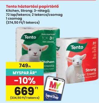 Tento háztartási papírtörlő