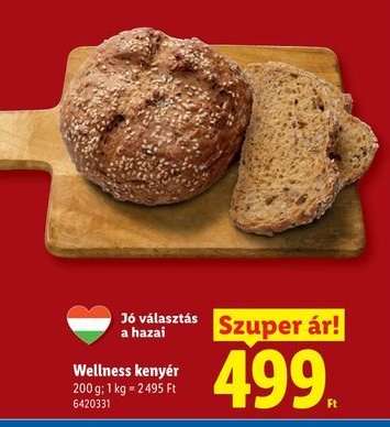 Wellness kenyér