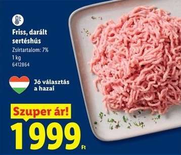 Friss, darált sertéshús