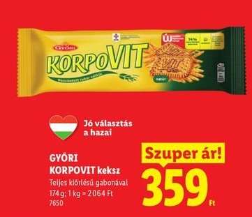GYŐRI Korpovit keksz