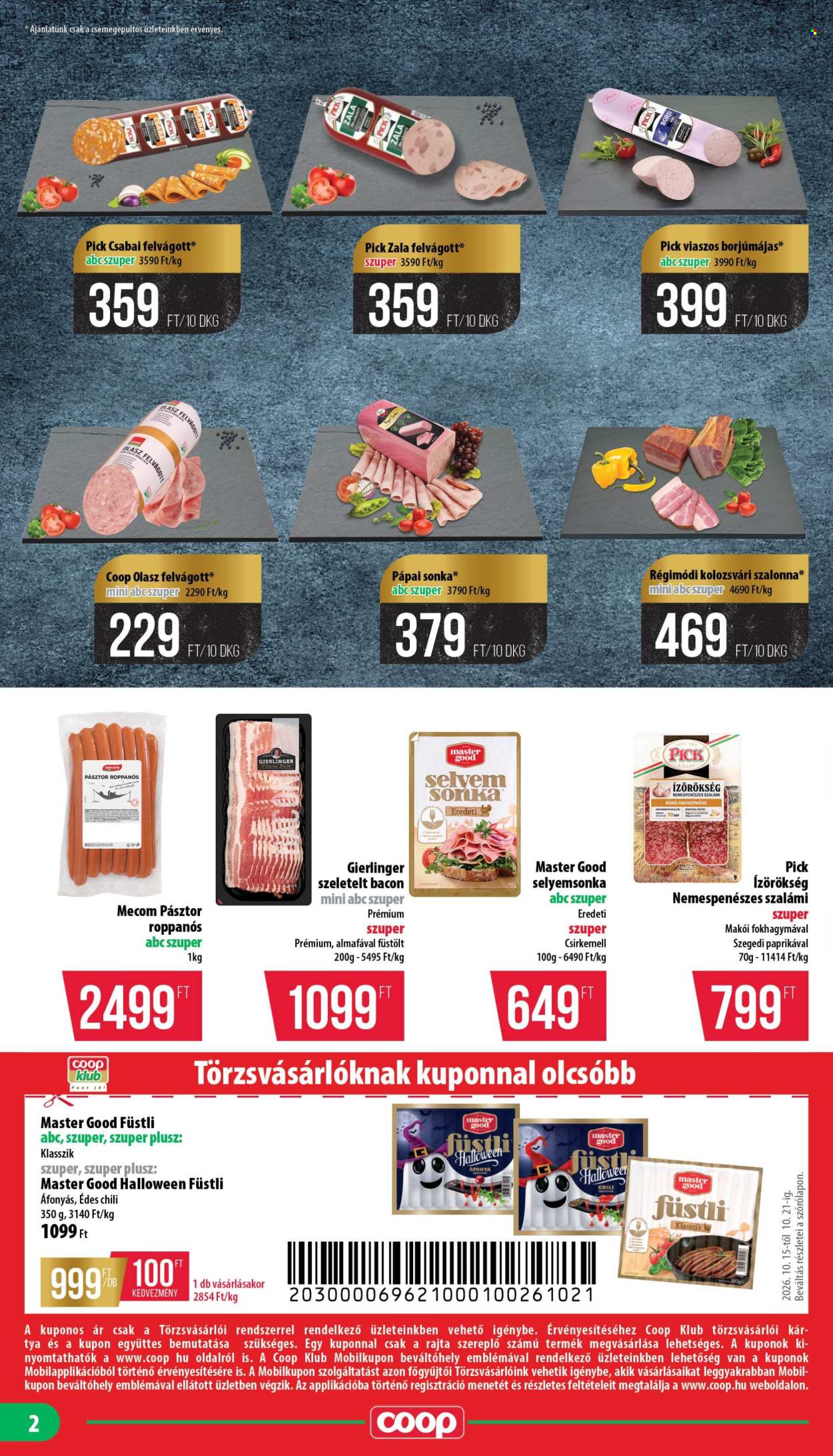 Coop akciós újság érvényes:  - 2026.10.15 - 2026.10.21. 2. oldal Oldal 2