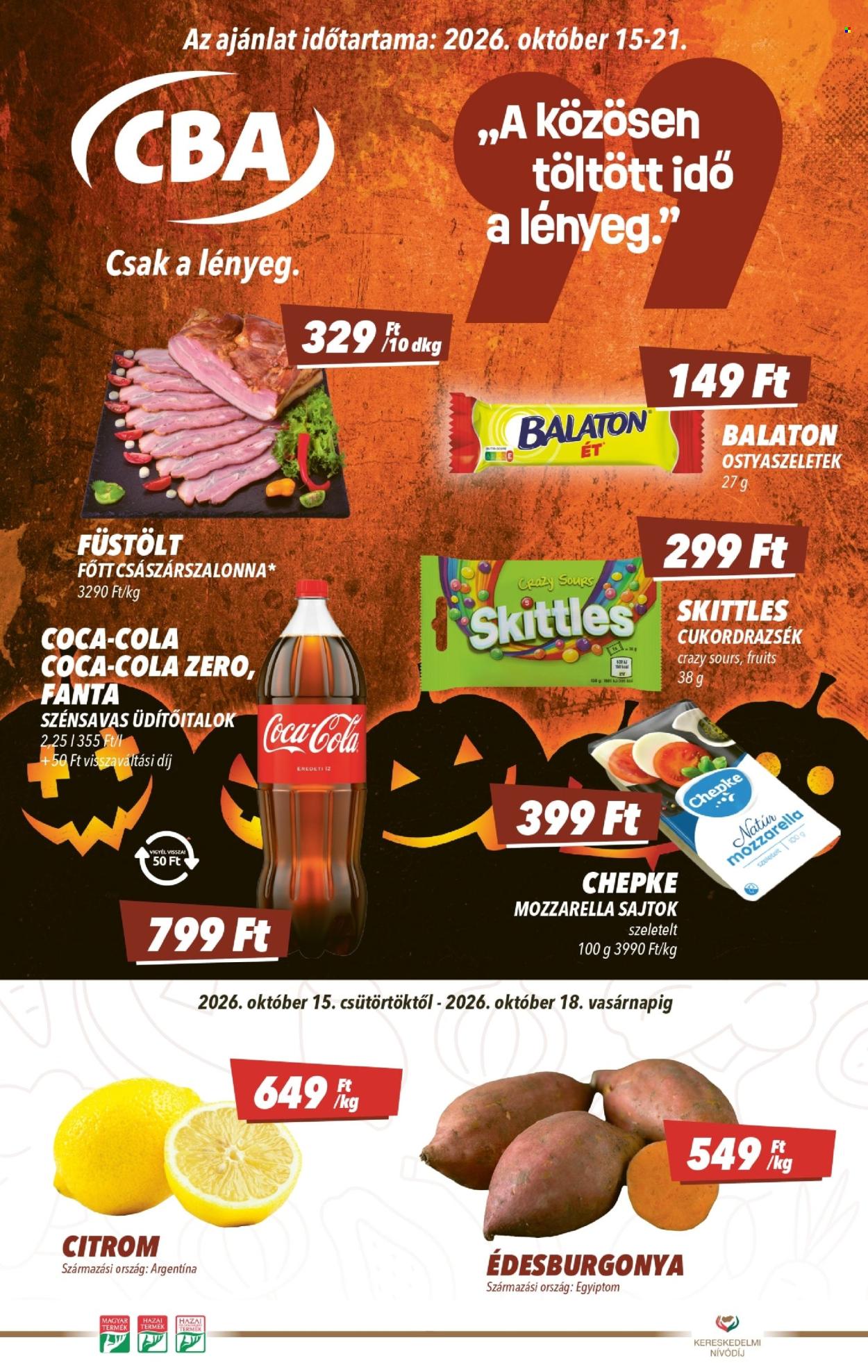 CBA akciós újság érvényes:  - 2026.10.15 - 2026.10.21. 1. oldal Oldal 1