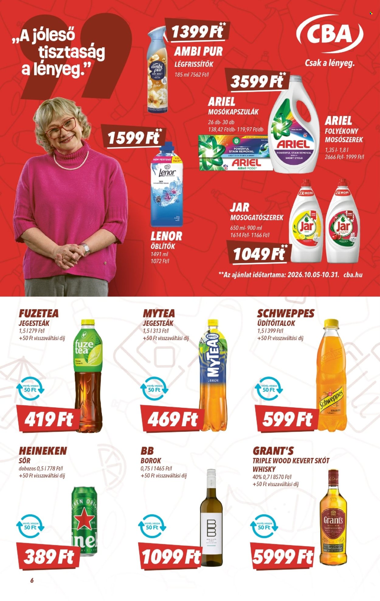CBA akciós újság érvényes:  - 2026.10.15 - 2026.10.21. 6. oldal Oldal 6