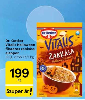 Dr. Oetker Vitalis Halloween fűszeres zabkása alappor