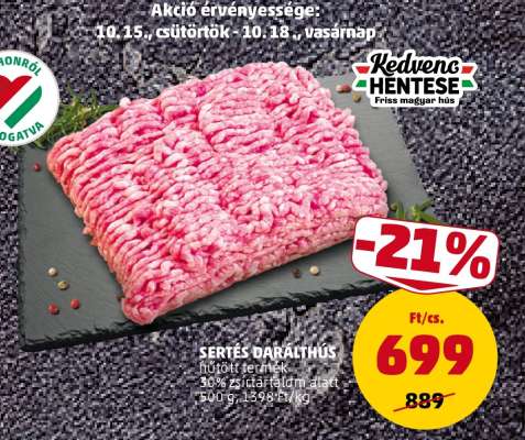 Sertés darálthús