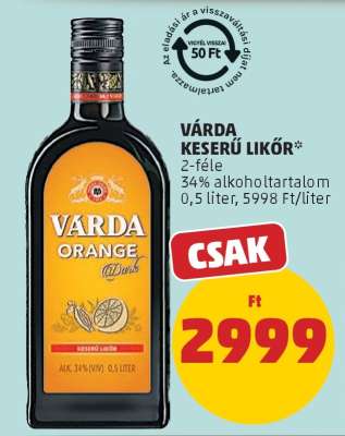 Várda Keserű Likőr