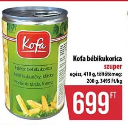 Kofa bébikukorica