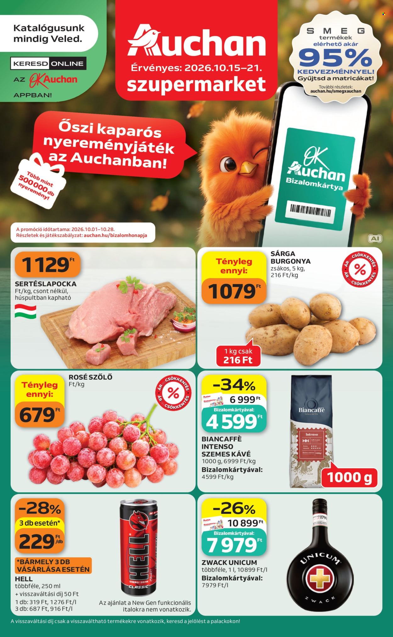 Auchan akciós újság érvényes:  - 2026.10.15 - 2026.10.21. 1. oldal Oldal 1