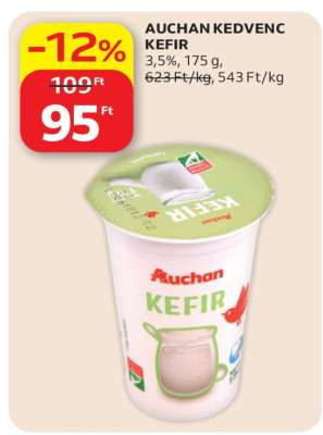 AUCHAN KEDVENC KEFIR