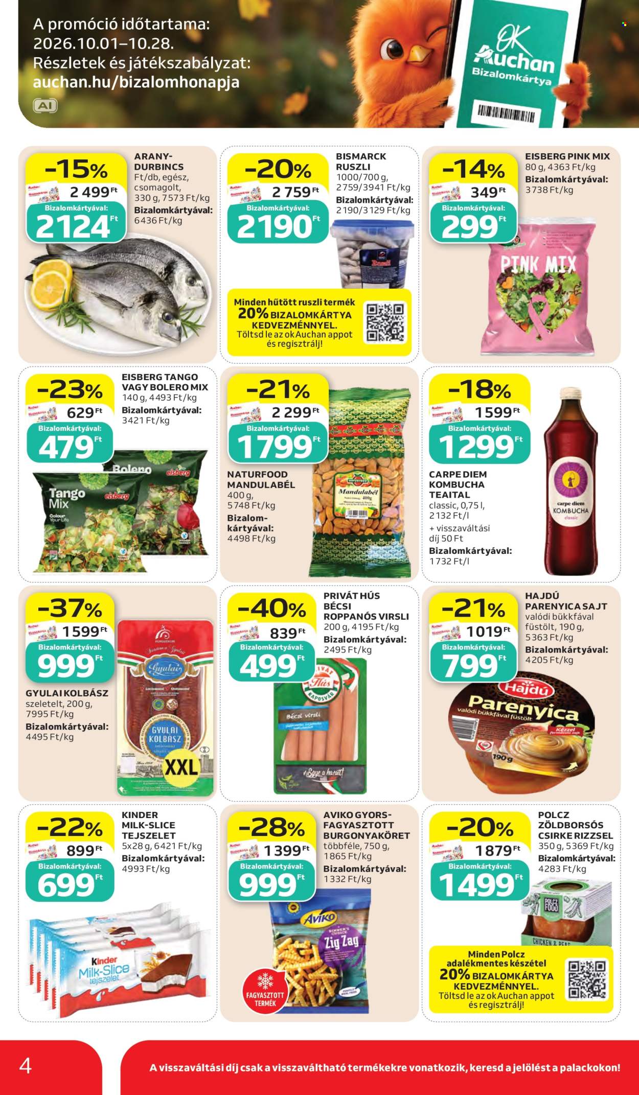 Auchan akciós újság érvényes:  - 2026.10.15 - 2026.10.21. 4. oldal Oldal 4