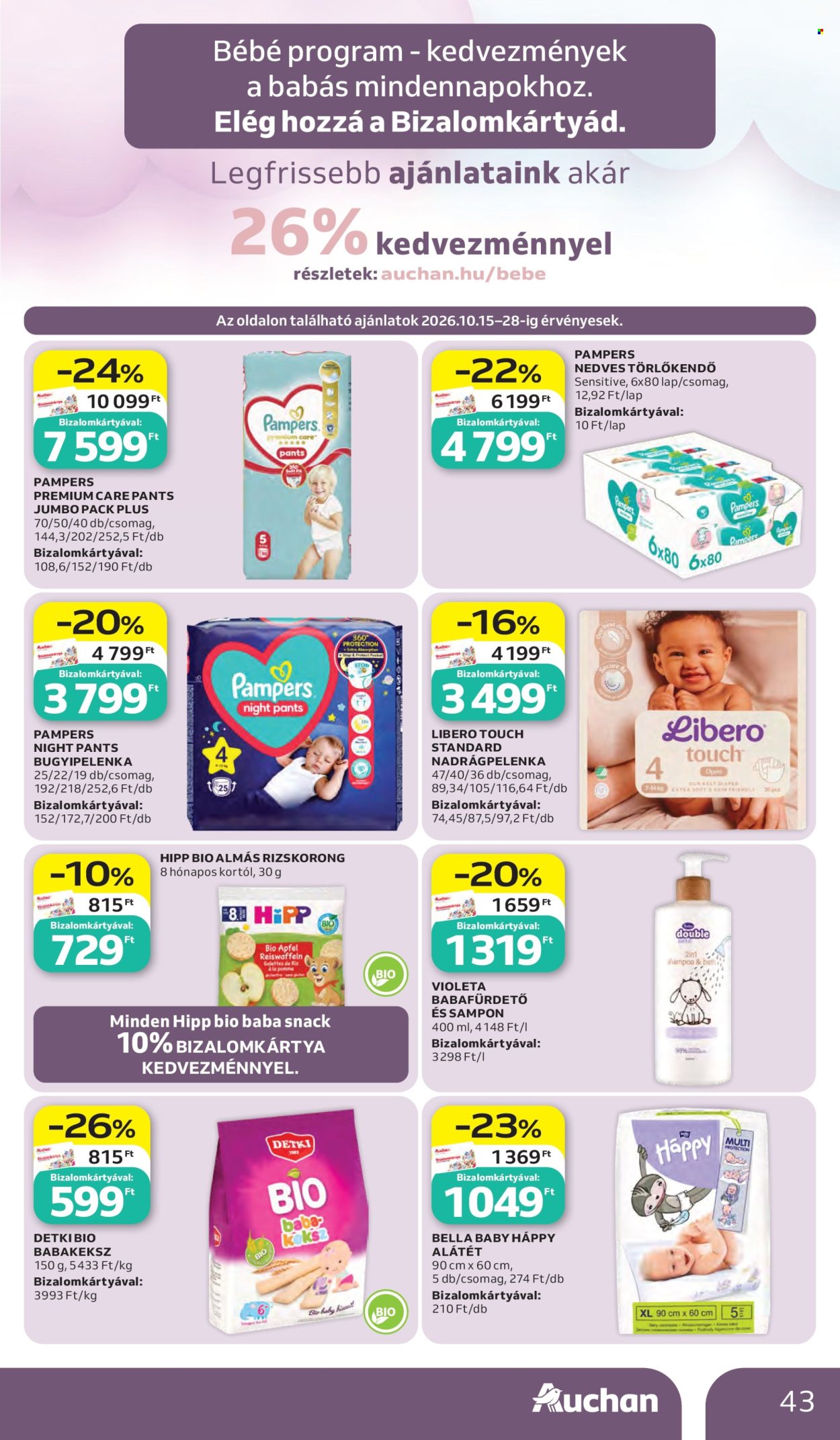 Auchan akciós újság érvényes:  - 2026.10.15 - 2026.10.21. 43. oldal Oldal 43