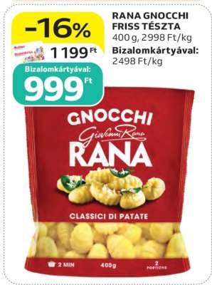 RANA GNOCCHI FRISS TÉSZTA