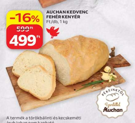 AUCHAN KEDVENC FEHÉR KENYÉR