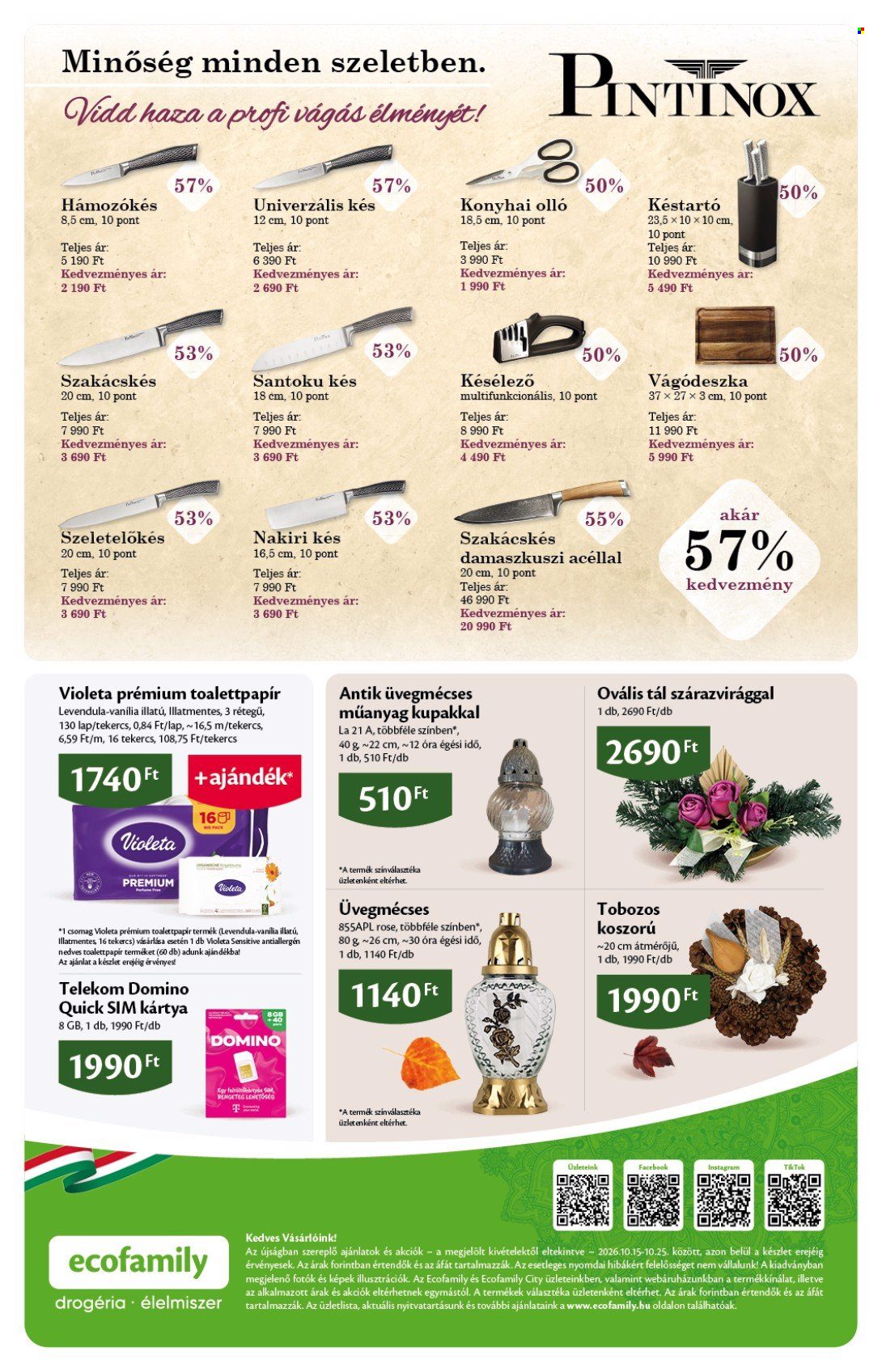 EcoFamily akciós újság érvényes:  - 2026.10.15 - 2026.10.25. 8. oldal Oldal 8