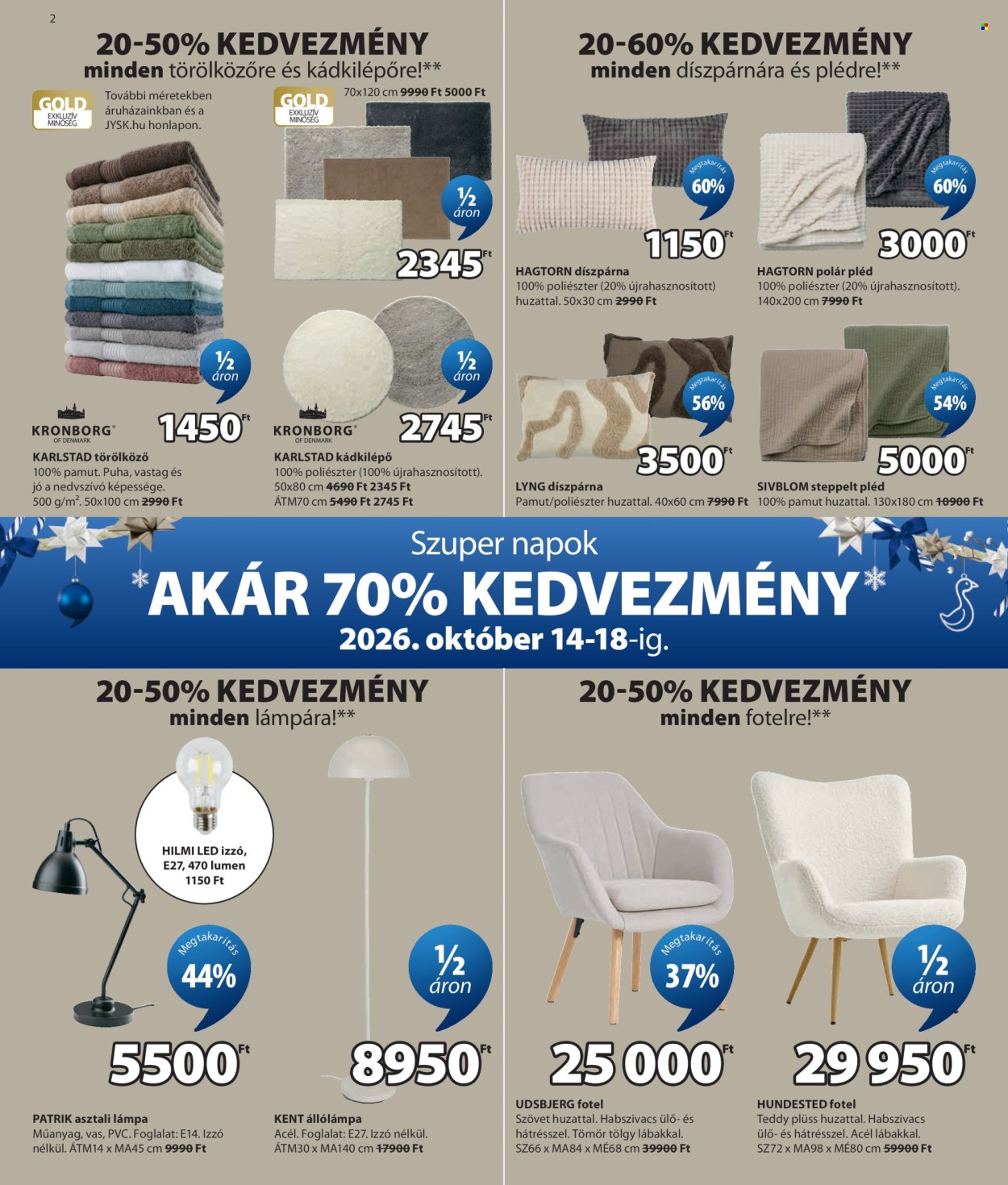 JYSK akciós újság érvényes:  - 2026.10.14 - 2026.11.29. 3. oldal Oldal 3