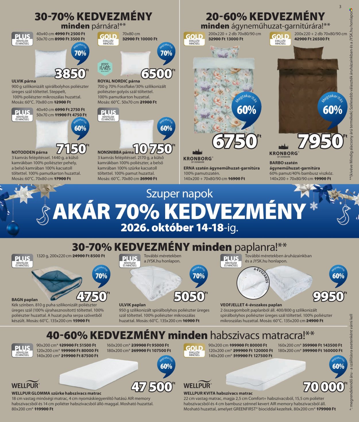 JYSK akciós újság érvényes:  - 2026.10.14 - 2026.11.29. 4. oldal Oldal 4