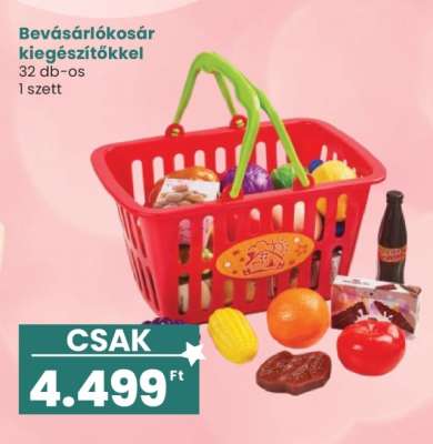 Bevásárlókosár kiegészítőkkel