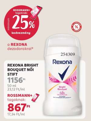 REXONA BRIGHT BOUQUET NŐI STIFT