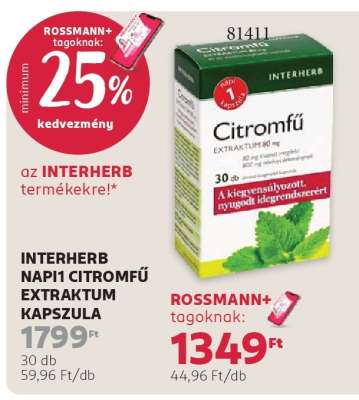 INTERHERB NAPI1 CITROMFŰ EXTRAKTUM KAPSZULA