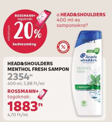 HEAD&SHOULDERS MENTHOL FRESH SAMPON