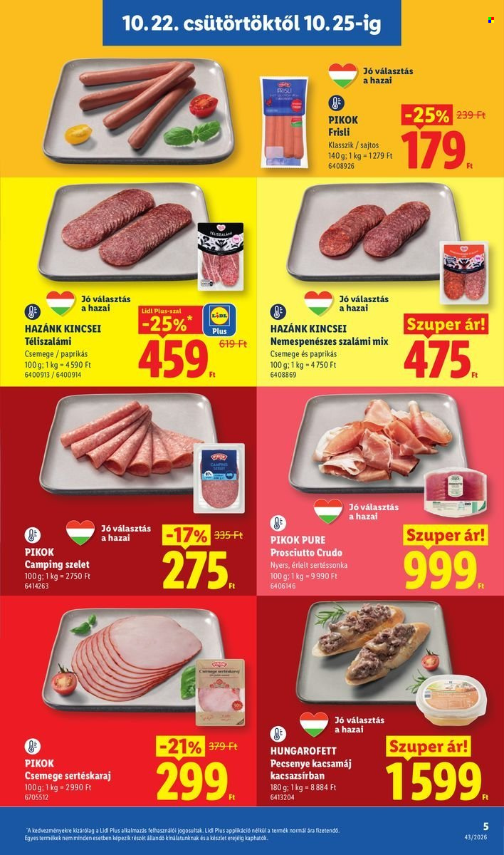 Lidl akciós újság érvényes:  - 2026.10.22 - 2026.10.28. 5. oldal Oldal 5