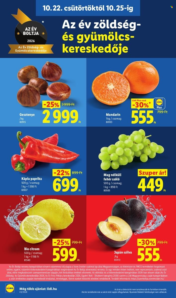 Lidl akciós újság érvényes:  - 2026.10.22 - 2026.10.28. 10. oldal Oldal 10