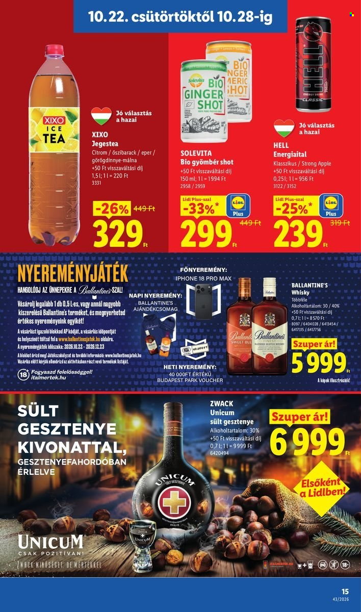 Lidl akciós újság érvényes:  - 2026.10.22 - 2026.10.28. 15. oldal Oldal 15