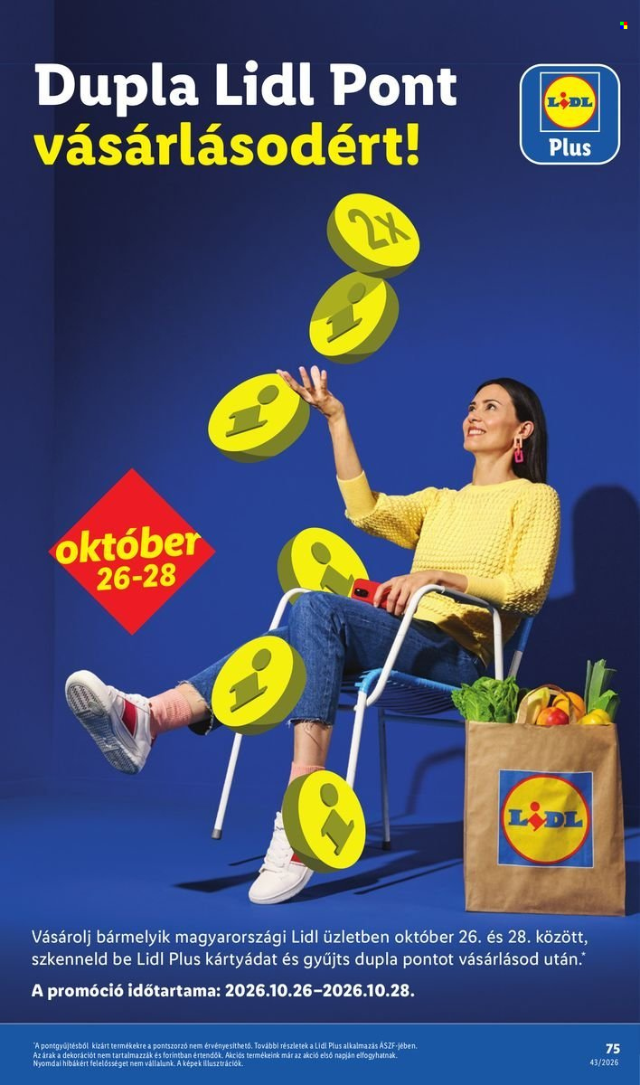 Lidl akciós újság érvényes:  - 2026.10.22 - 2026.10.28. 75. oldal Oldal 75