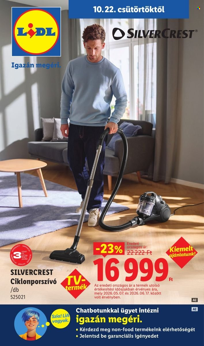 Lidl akciós újság érvényes:  - 2026.10.22 - 2026.10.28. 1. oldal Oldal 1