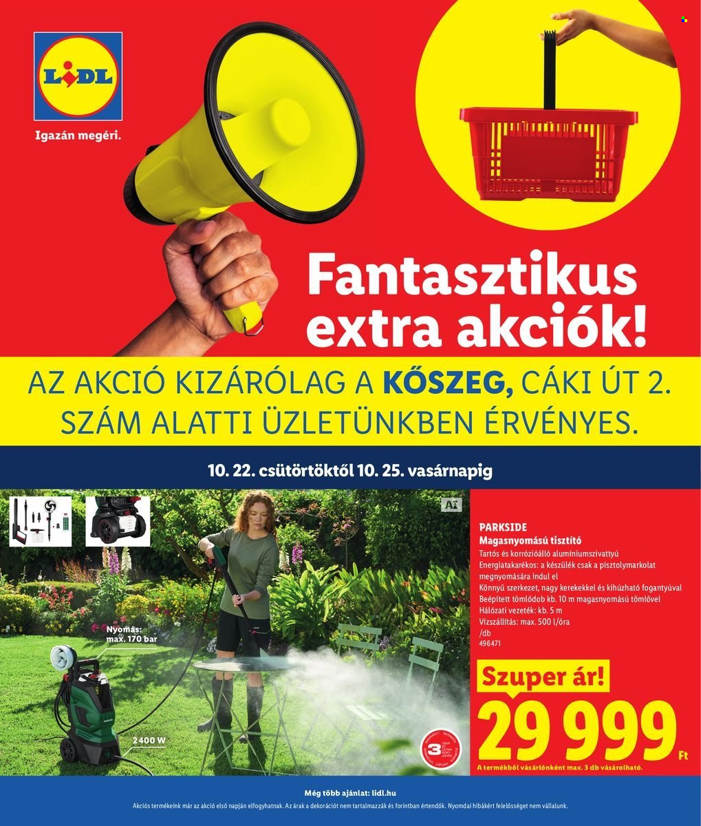 Lidl akciós újság érvényes:  - 2026.10.22 - 2026.10.25. 1. oldal Oldal 1