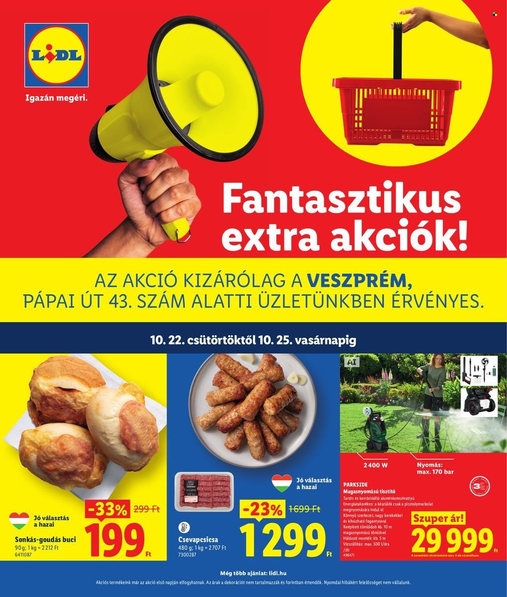Lidl akciós újság érvényes:  - 2026.10.22 - 2026.10.25. 1. oldal Oldal 1