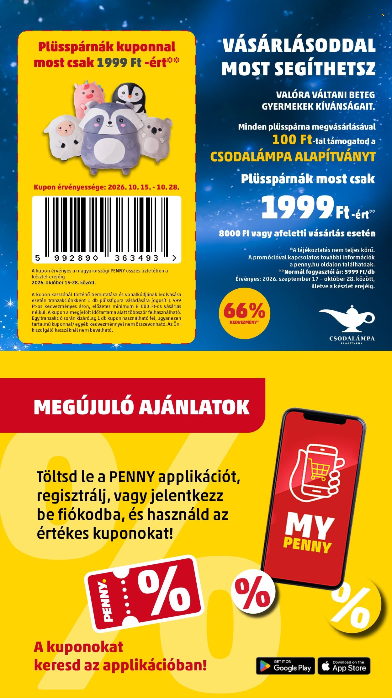Penny Market akciós újság érvényes:  - 2026.10.22 - 2026.10.28. 26. oldal Oldal 26