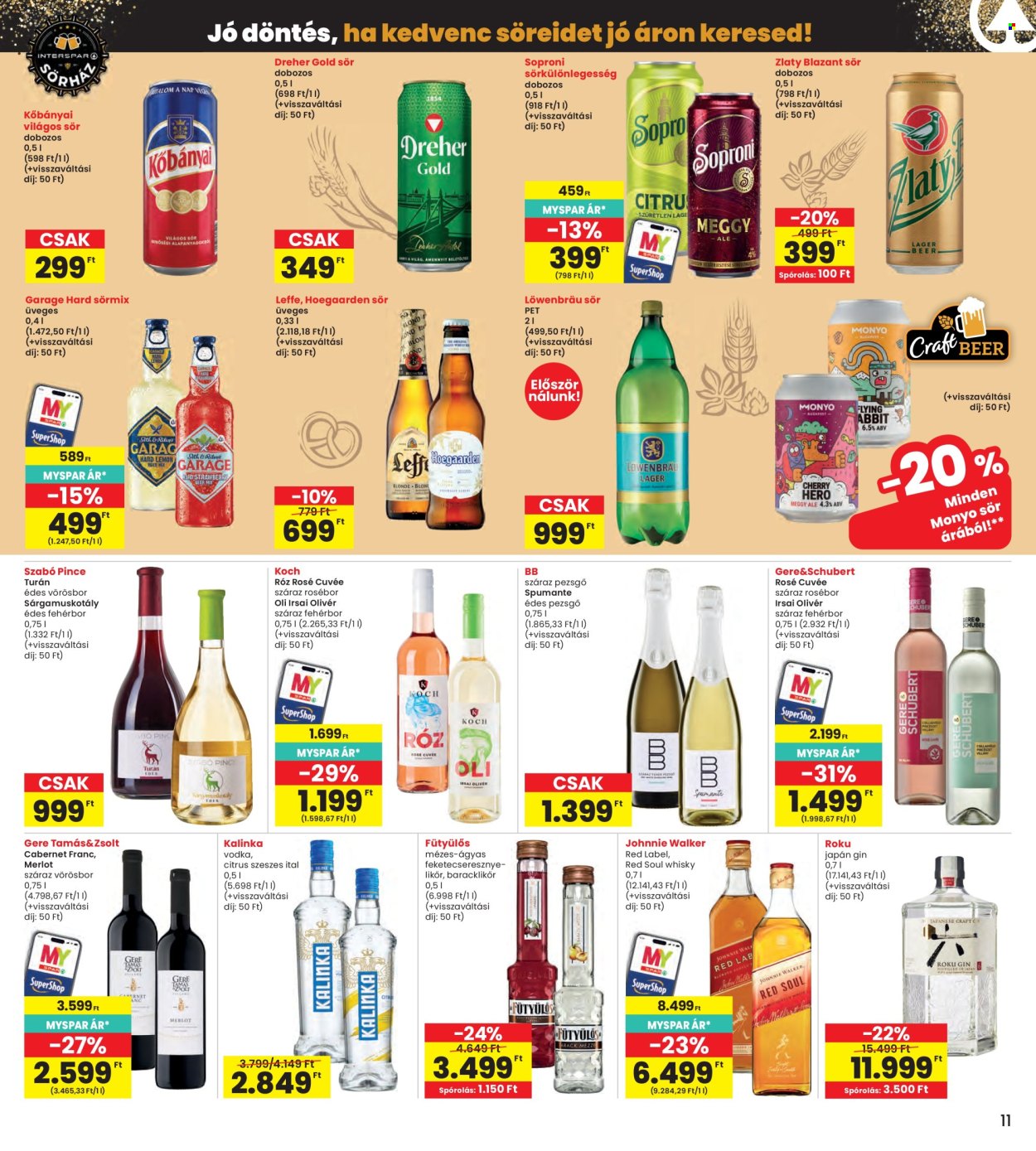 INTERSPAR akciós újság érvényes:  - 2026.10.22 - 2026.10.28. 11. oldal Oldal 11