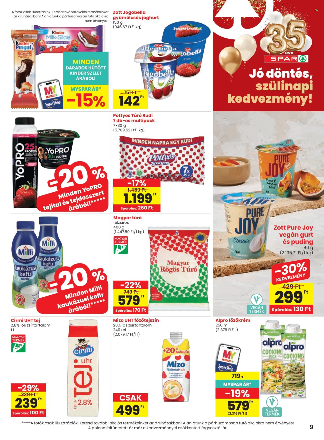 SPAR akciós újság érvényes:  - 2026.10.22 - 2026.10.28. 9. oldal Oldal 9