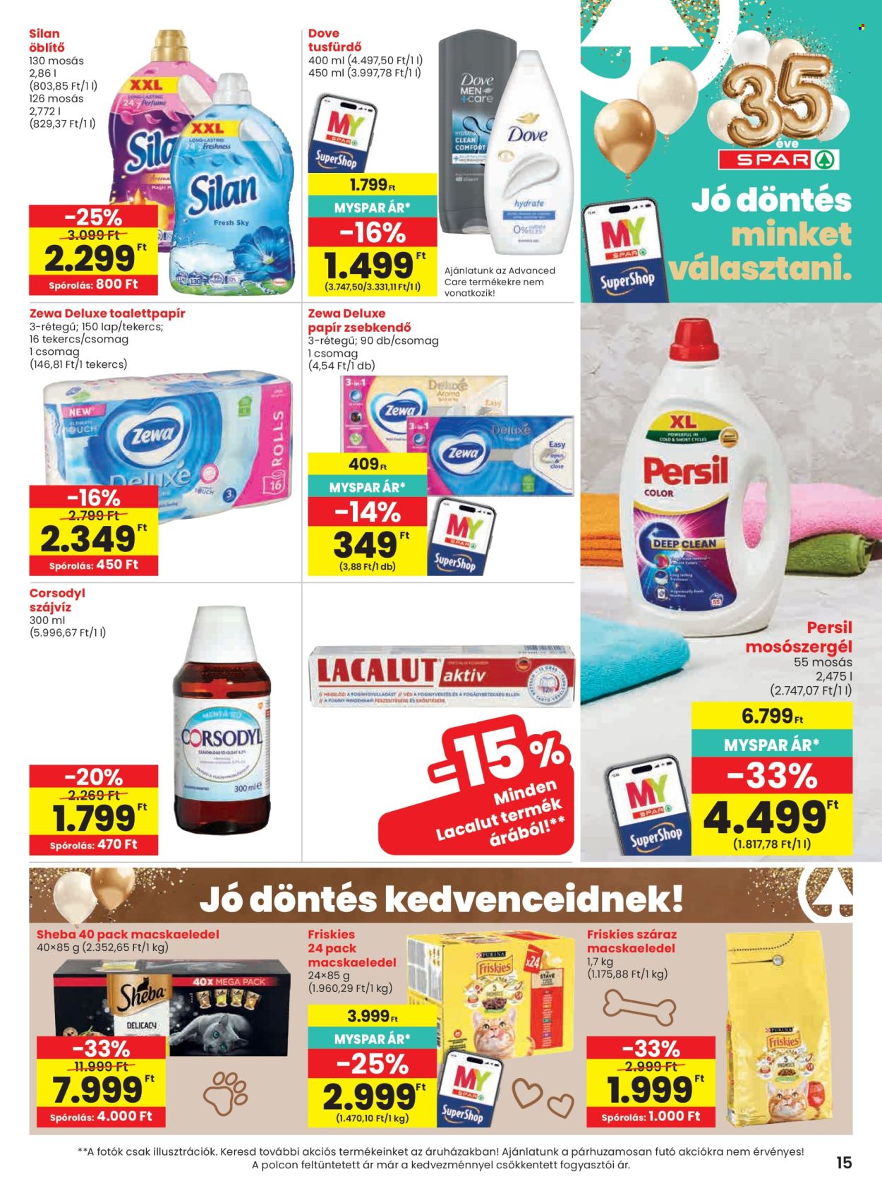 SPAR akciós újság érvényes:  - 2026.10.22 - 2026.10.28. 15. oldal Oldal 15