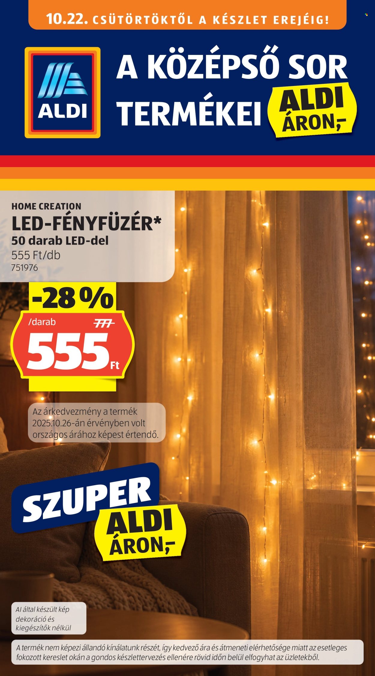 Aldi akciós újság érvényes:  - 2026.10.22 - 2026.10.28. 1. oldal Oldal 1